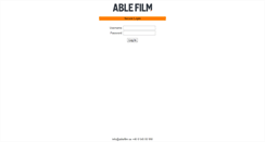 Desktop Screenshot of file.ablefilm.se