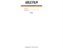Tablet Screenshot of file.ablefilm.se